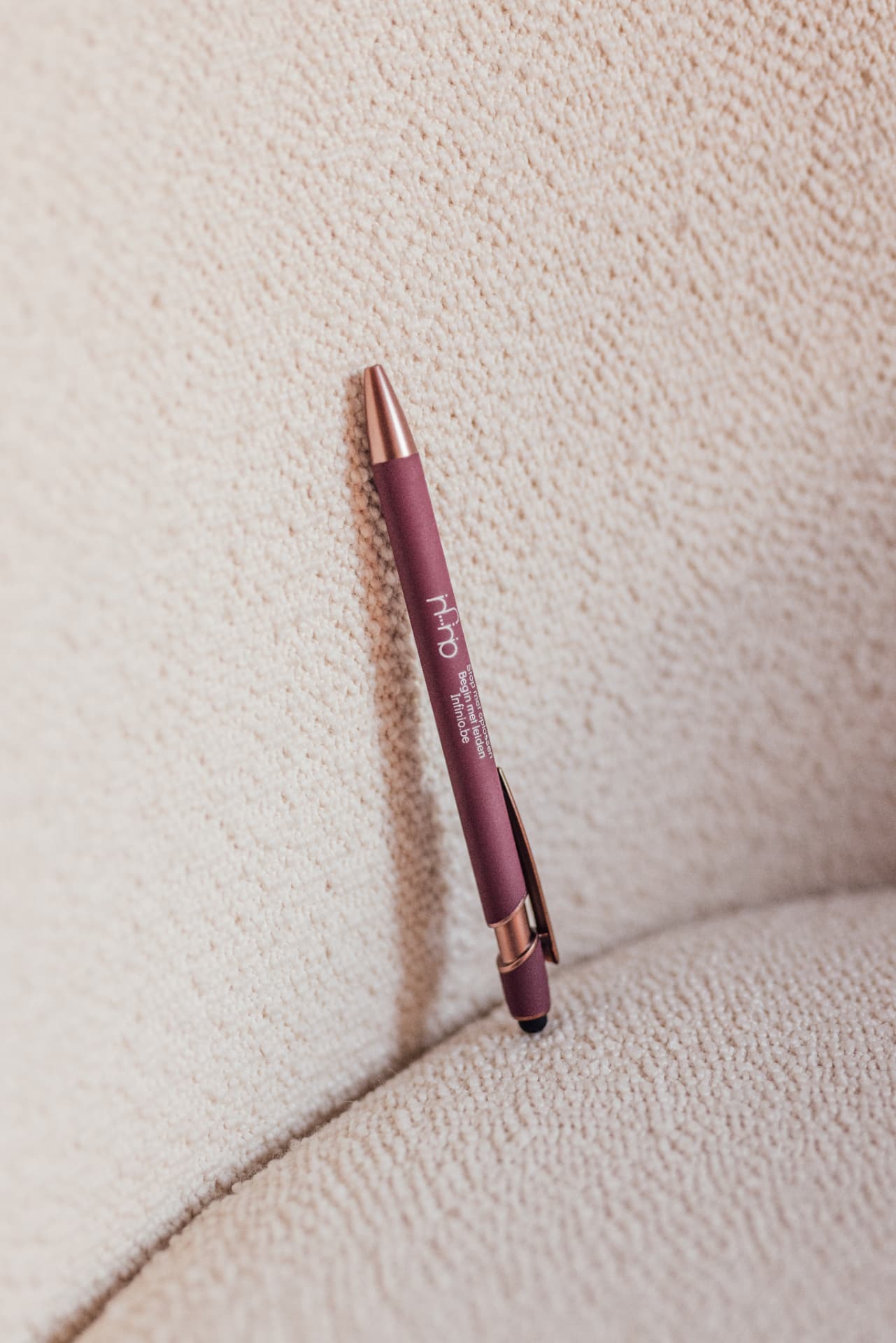 Infinio-pen — detail van een training op maat